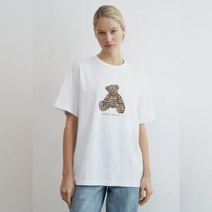 NWT RARE! LIME White Teddy Bear T-Shirt Very Cute 🥰